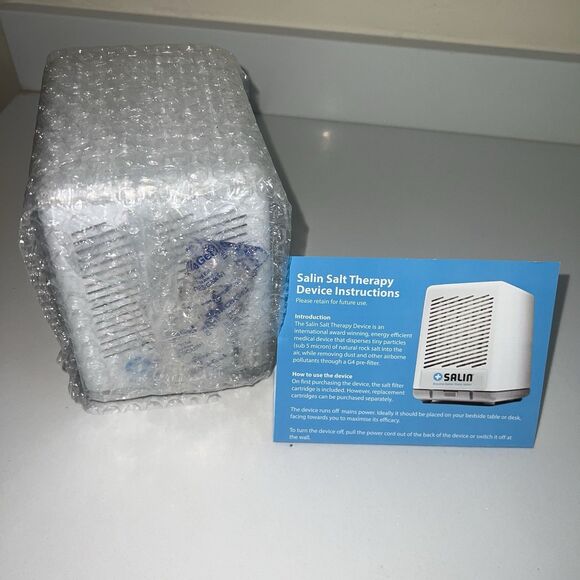 Salin MINI Home Salt Therapy Device Air Purifier Therapeutic Ions NO POWER CORD - Picture 8 of 8